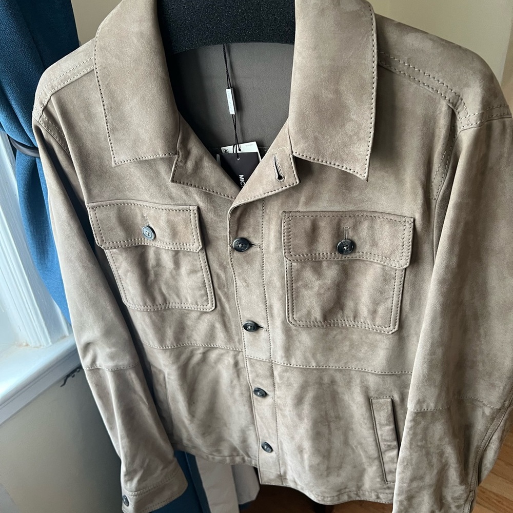 NWT Michael Kors Suede Jacket Medium